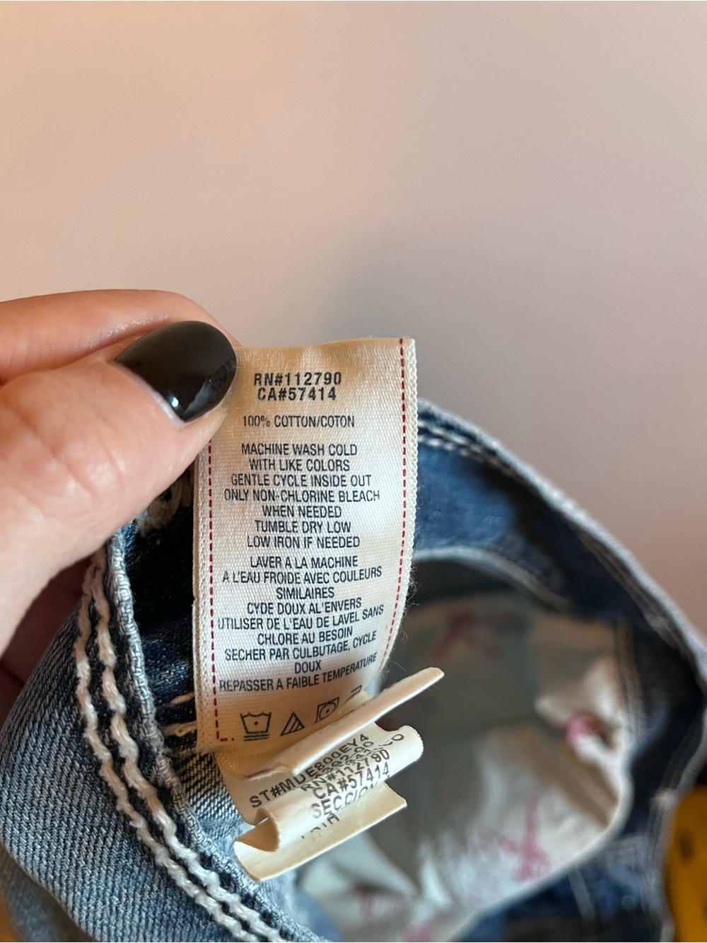 True Religion Men's Blue Distressed Denim Jeans - Picture 7 of 7
